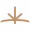 Ekena Millwork Alberta Smooth Timber Gable Bracket, Western Red Cedar, 60"W x 32"H x 3 1/2"D x 3 1/2"F, 13/12 Pitch GBW060X32X0404ALB00SWR - alternate 1